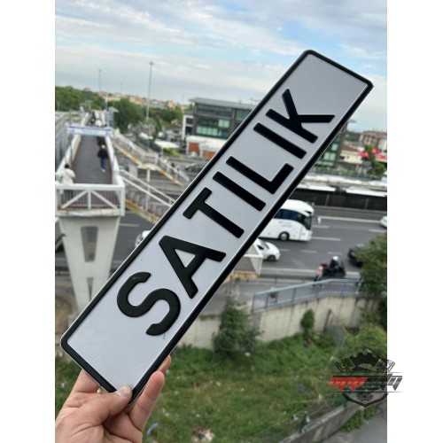 Appcity Satılık Yazılı Beyaz Zemin Dekor Plaka, Yazi Dekor Plaka, Isme Özel Plaka, Galeri Plakası